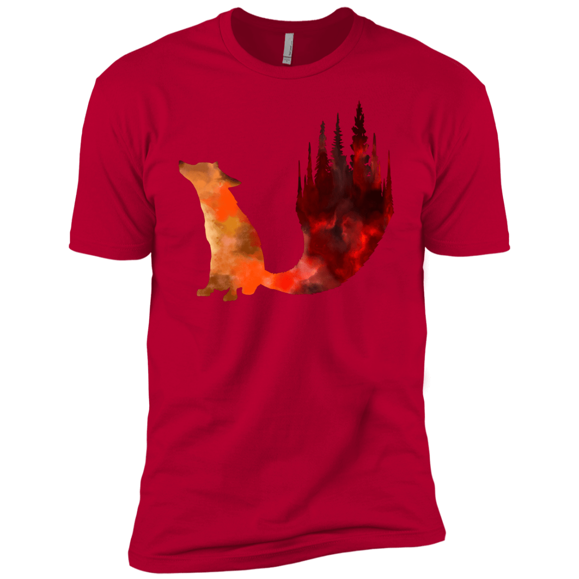 T-Shirts Red / YXS Fox Tail Boys Premium T-Shirt
