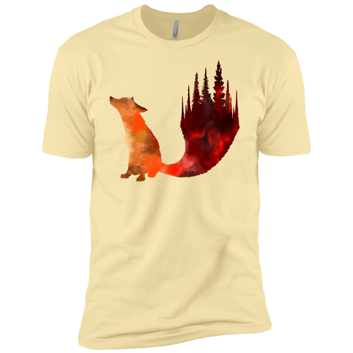 T-Shirts Banana Cream / X-Small Fox Tail Men's Premium T-Shirt