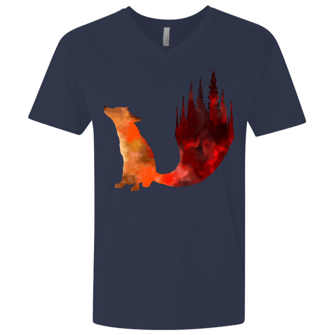 T-Shirts Midnight Navy / X-Small Fox Tail Men's Premium V-Neck