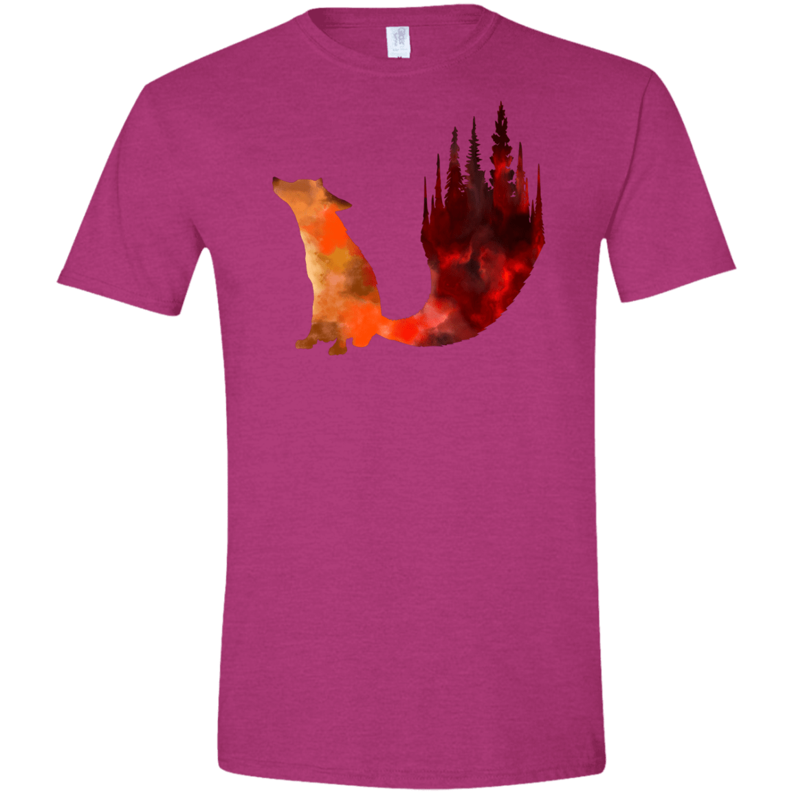 T-Shirts Antique Heliconia / S Fox Tail Men's Semi-Fitted Softstyle