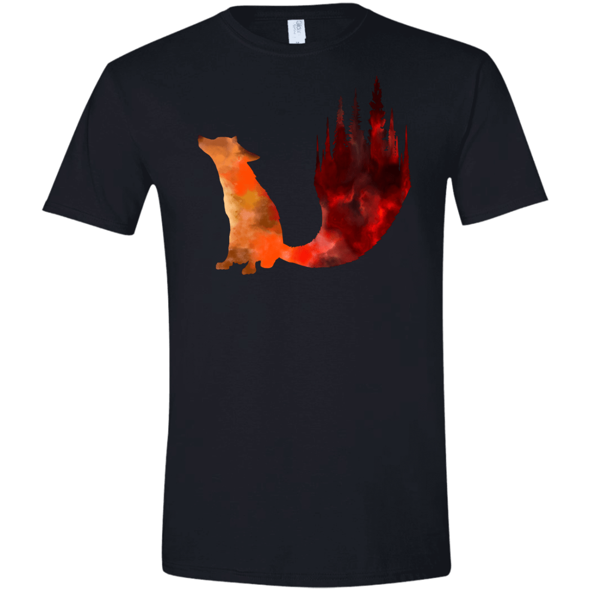 T-Shirts Black / X-Small Fox Tail Men's Semi-Fitted Softstyle