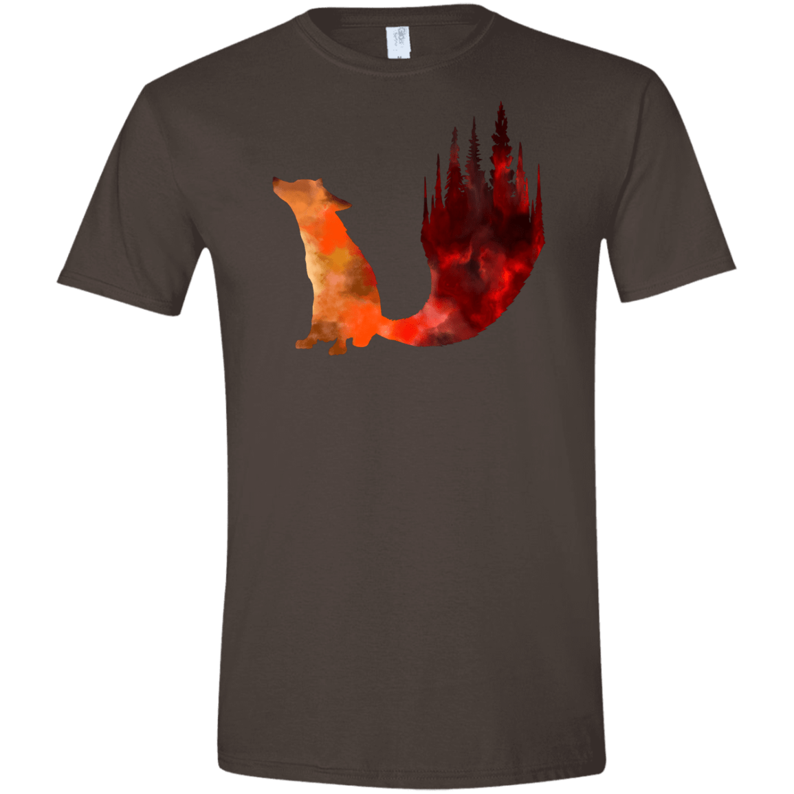 T-Shirts Dark Chocolate / S Fox Tail Men's Semi-Fitted Softstyle