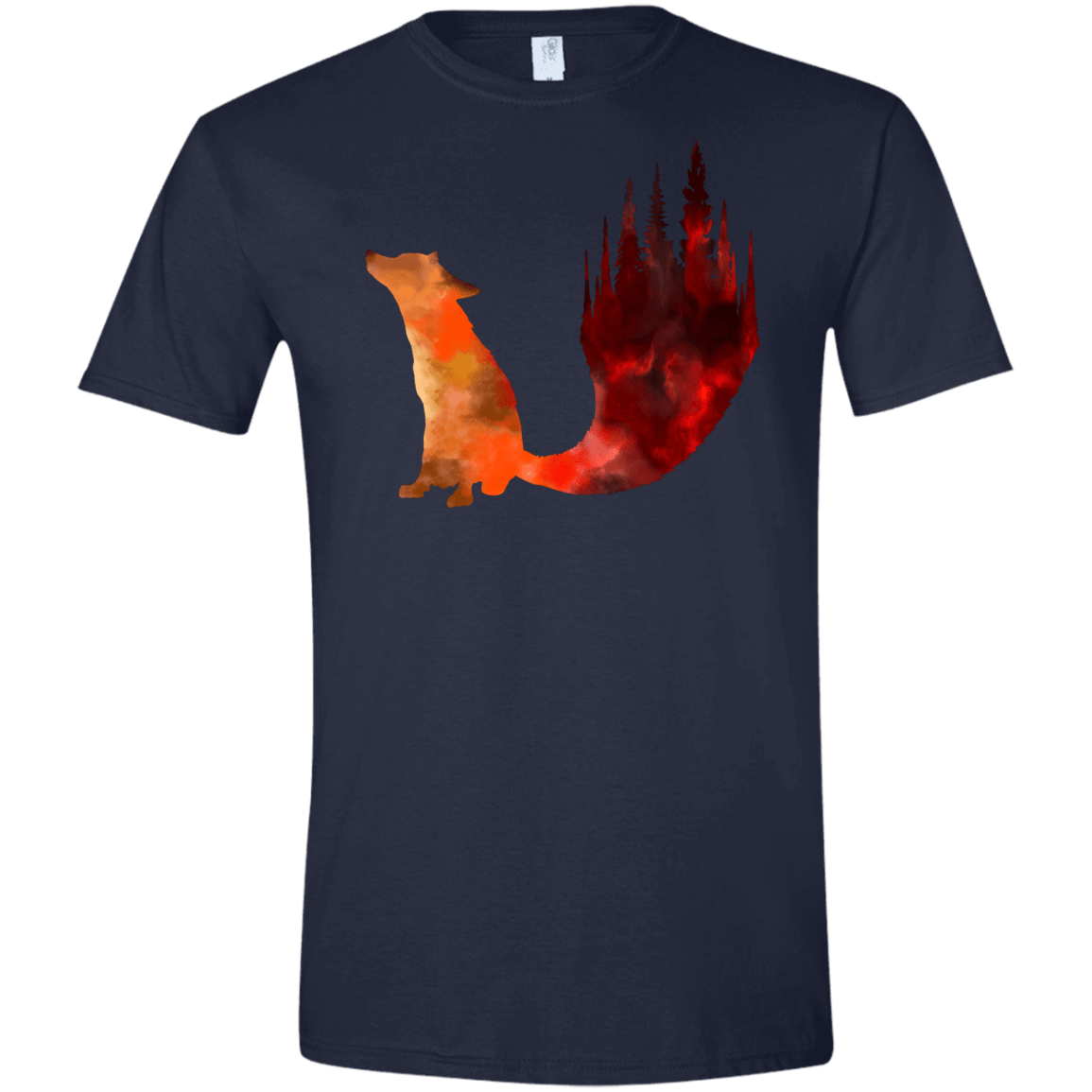 T-Shirts Navy / X-Small Fox Tail Men's Semi-Fitted Softstyle