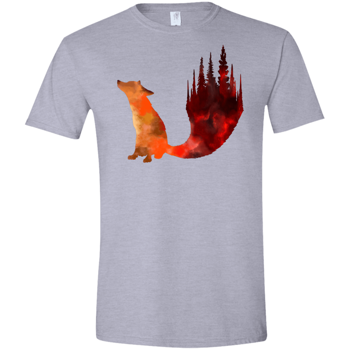 T-Shirts Sport Grey / X-Small Fox Tail Men's Semi-Fitted Softstyle