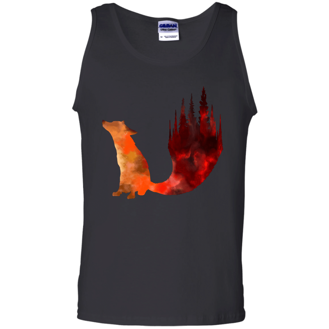 T-Shirts Black / S Fox Tail Men's Tank Top