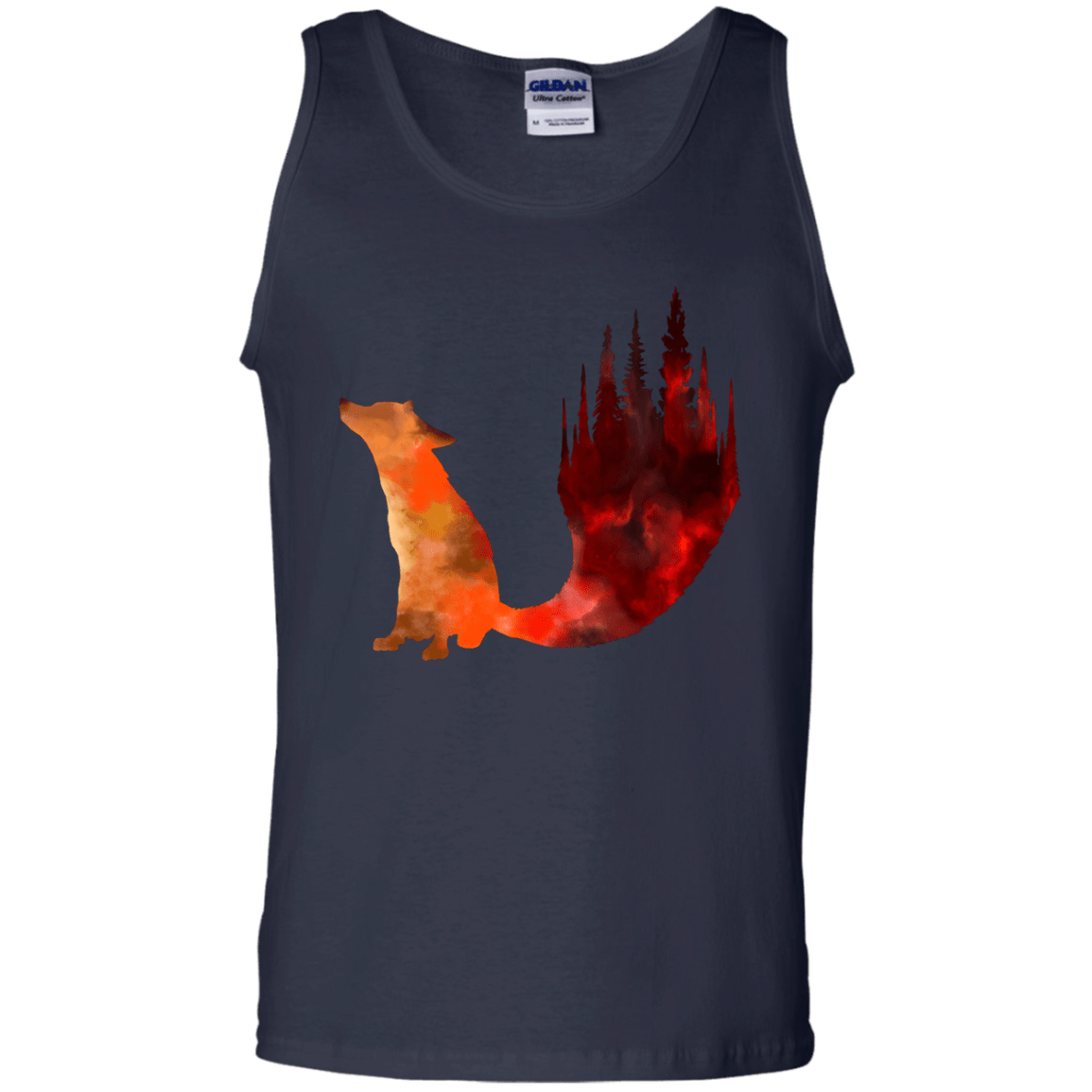 T-Shirts Navy / S Fox Tail Men's Tank Top