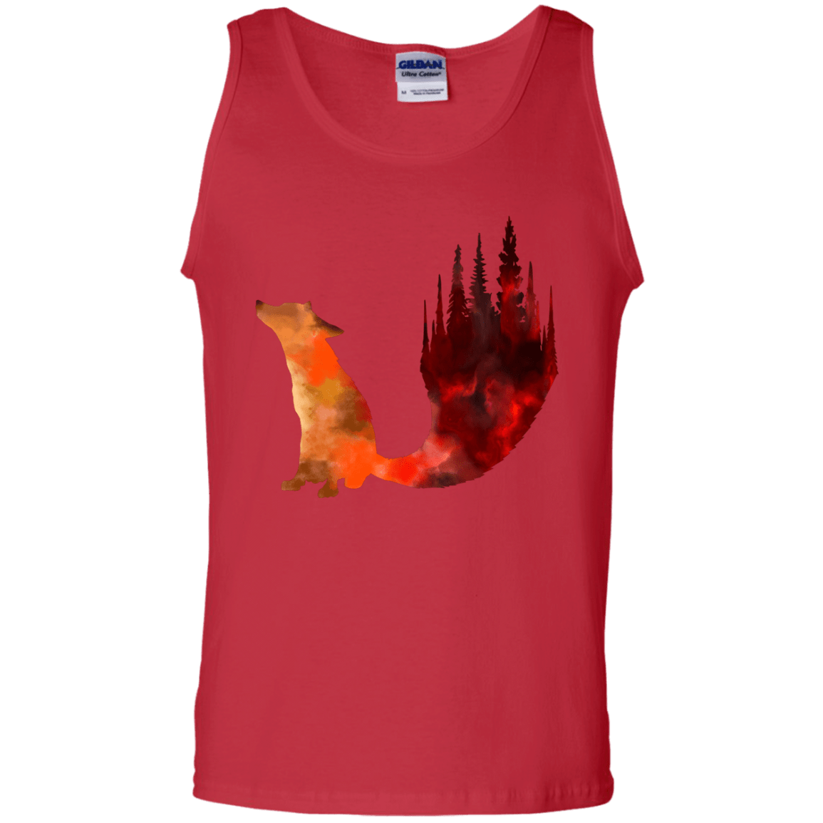T-Shirts Red / S Fox Tail Men's Tank Top