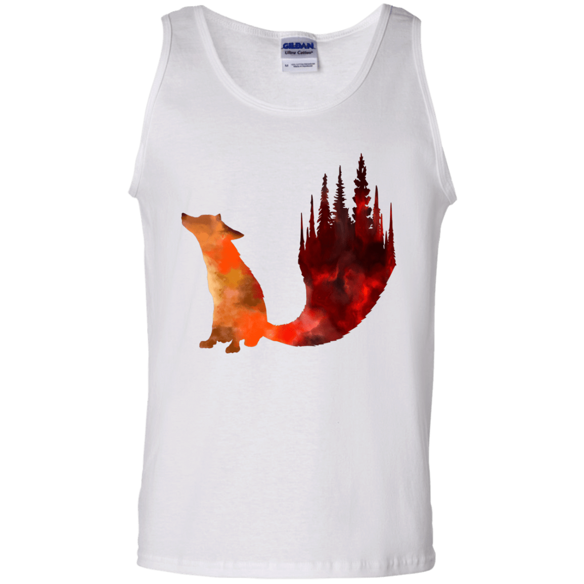 T-Shirts White / S Fox Tail Men's Tank Top