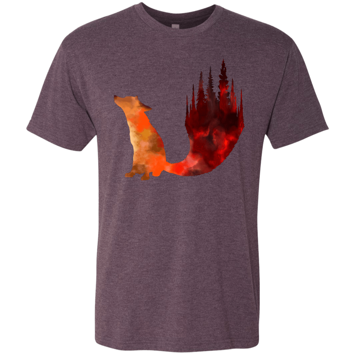 T-Shirts Vintage Purple / S Fox Tail Men's Triblend T-Shirt