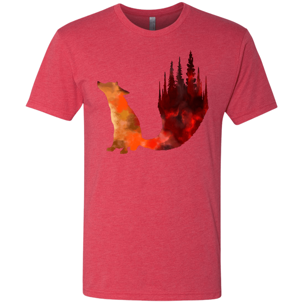 T-Shirts Vintage Red / S Fox Tail Men's Triblend T-Shirt
