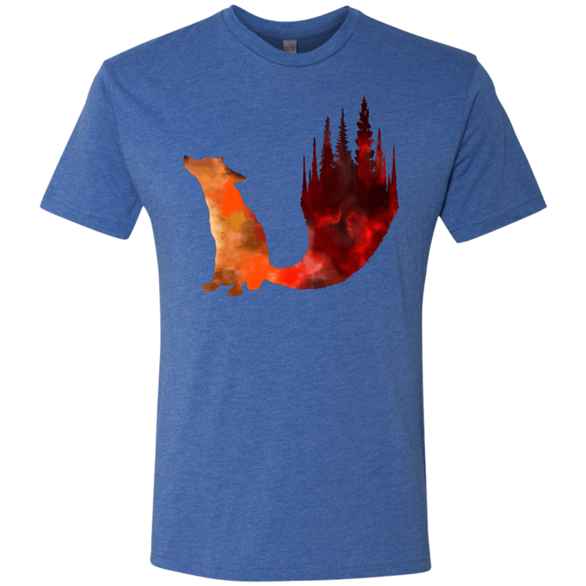 T-Shirts Vintage Royal / S Fox Tail Men's Triblend T-Shirt