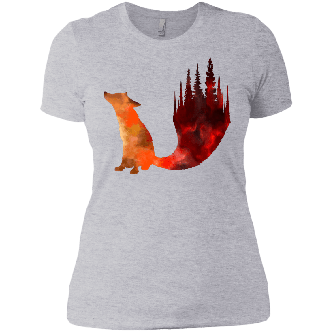 T-Shirts Heather Grey / X-Small Fox Tail Women's Premium T-Shirt