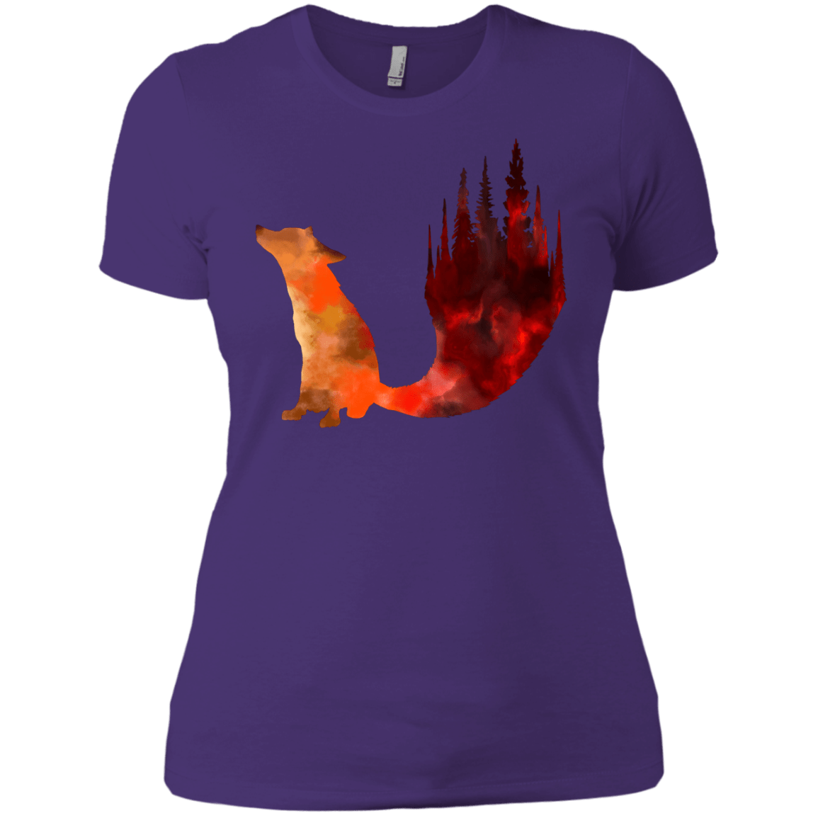 T-Shirts Purple Rush/ / X-Small Fox Tail Women's Premium T-Shirt