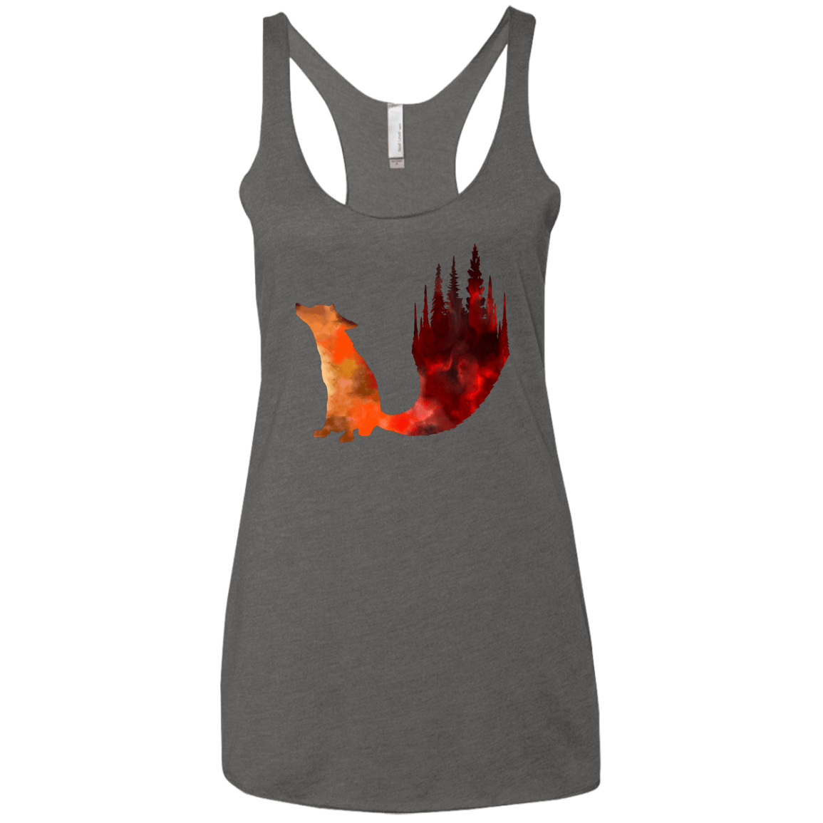 T-Shirts Premium Heather / X-Small Fox Tail Women's Triblend Racerback Tank