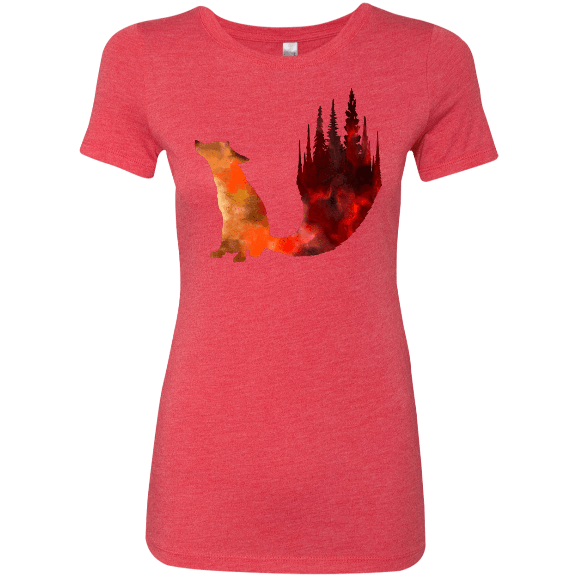 T-Shirts Vintage Red / S Fox Tail Women's Triblend T-Shirt