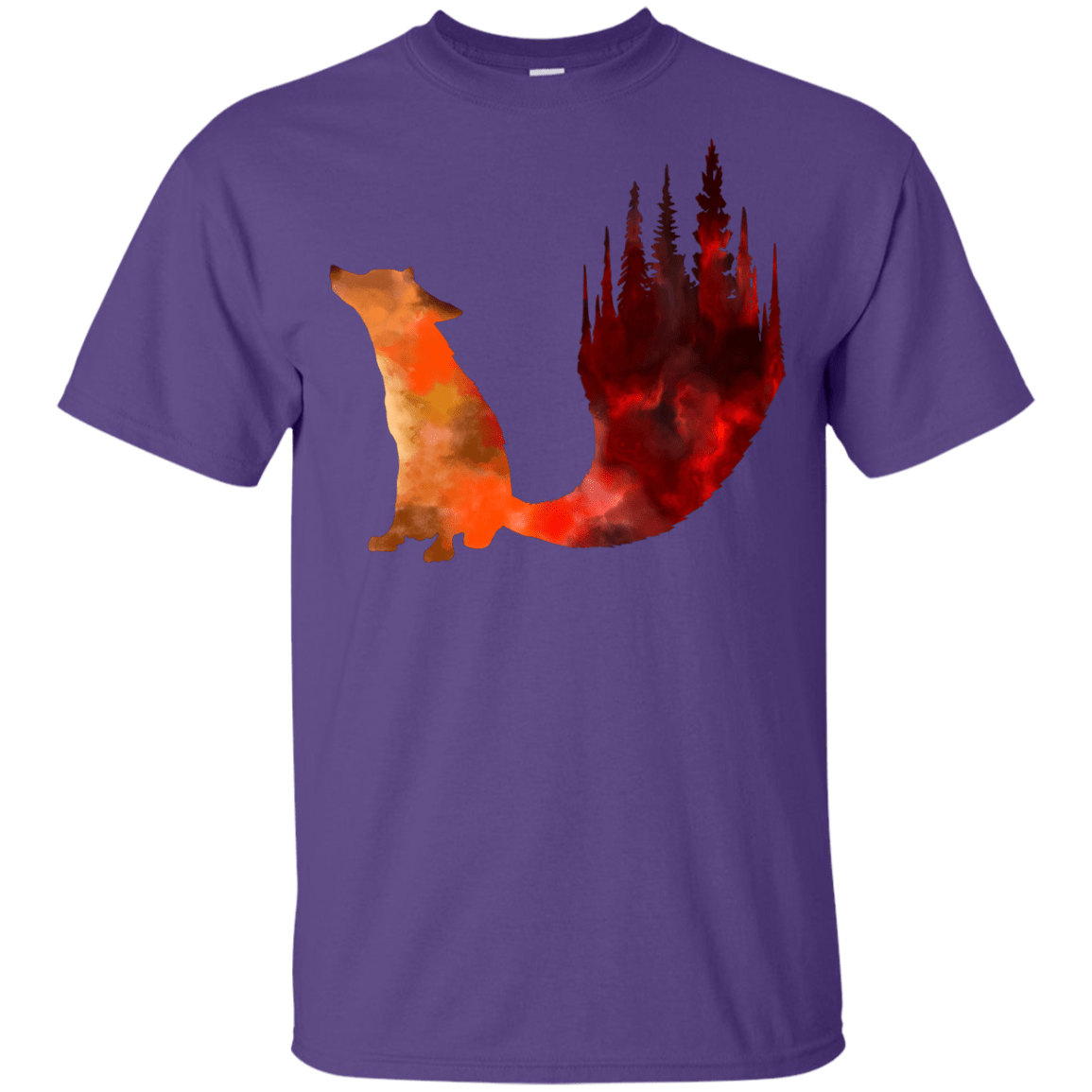 T-Shirts Purple / YXS Fox Tail Youth T-Shirt