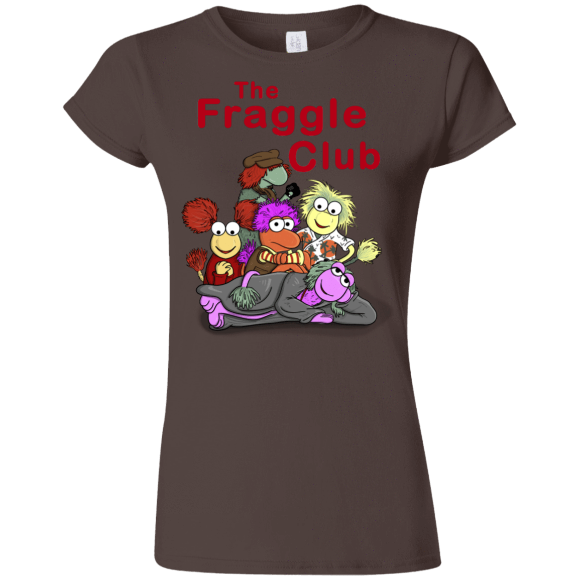T-Shirts Dark Chocolate / S Fraggle Club Junior Slimmer-Fit T-Shirt
