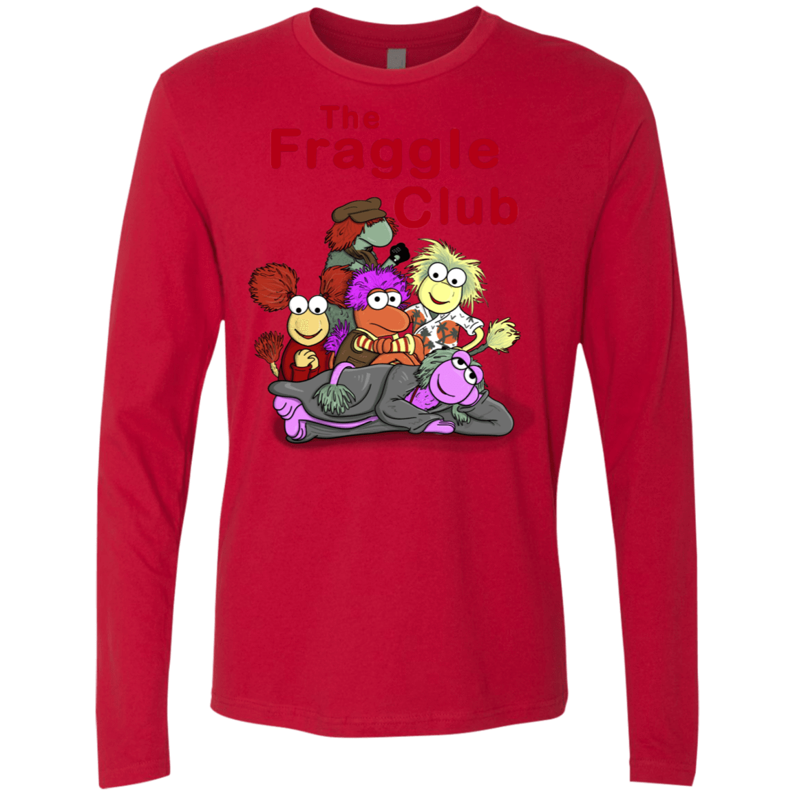 T-Shirts Red / S Fraggle Club Men's Premium Long Sleeve