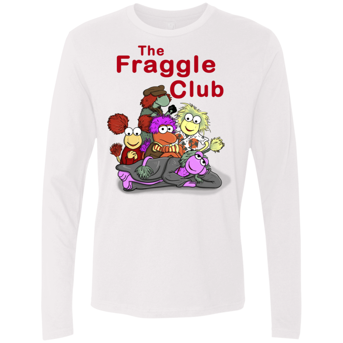 T-Shirts White / S Fraggle Club Men's Premium Long Sleeve