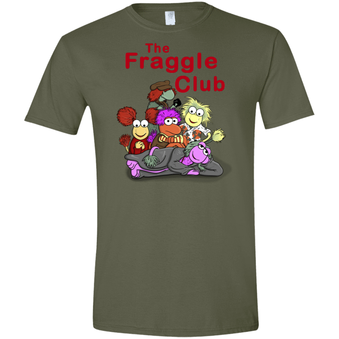 T-Shirts Military Green / S Fraggle Club Men's Semi-Fitted Softstyle