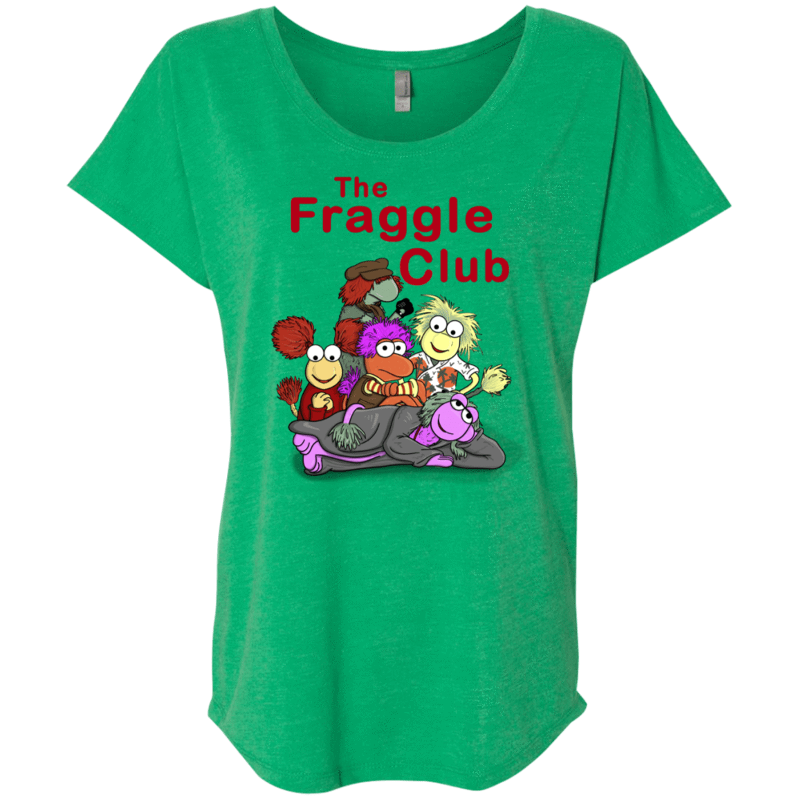 T-Shirts Envy / X-Small Fraggle Club Triblend Dolman Sleeve