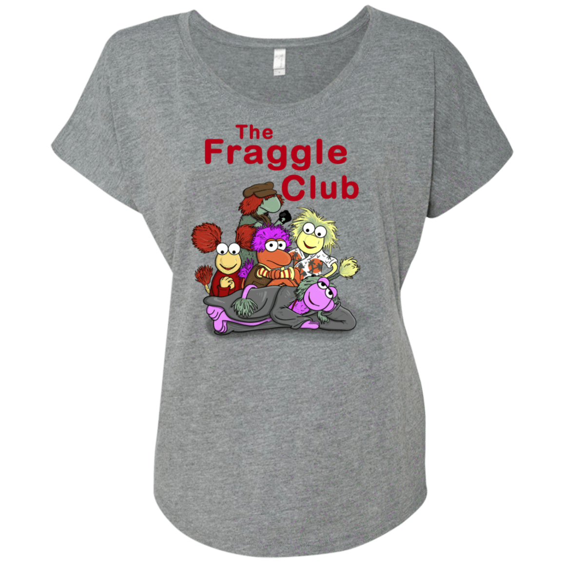 T-Shirts Premium Heather / X-Small Fraggle Club Triblend Dolman Sleeve