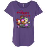 T-Shirts Purple Rush / X-Small Fraggle Club Triblend Dolman Sleeve