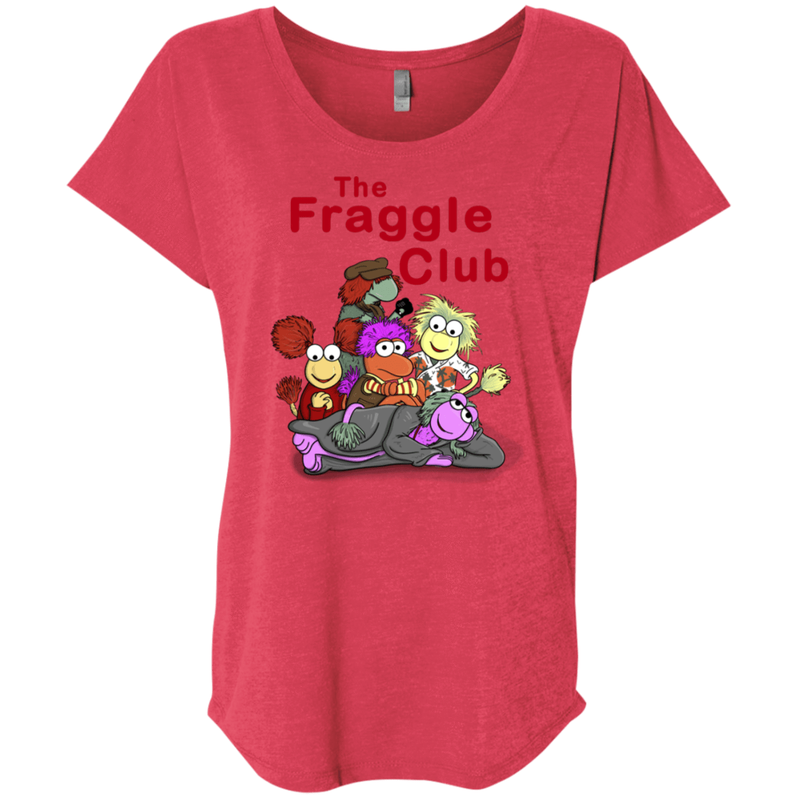T-Shirts Vintage Red / X-Small Fraggle Club Triblend Dolman Sleeve