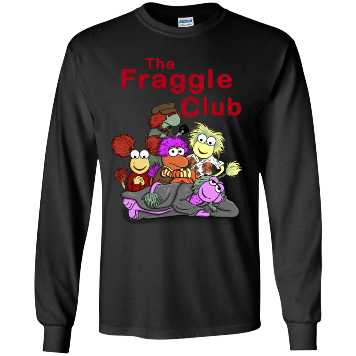 T-Shirts Black / YS Fraggle Club Youth Long Sleeve T-Shirt