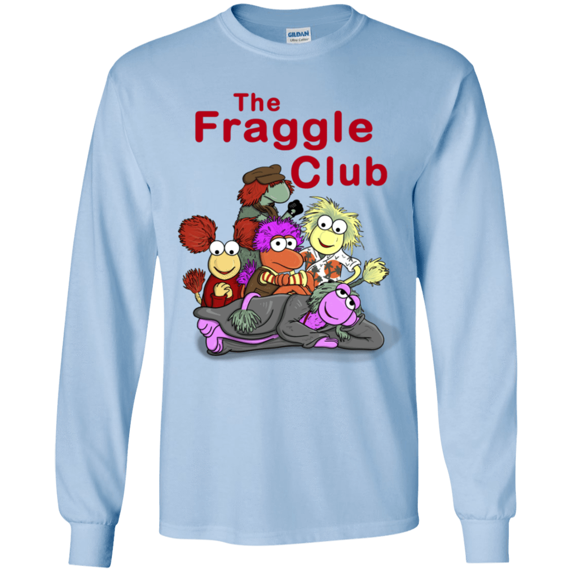 T-Shirts Light Blue / YS Fraggle Club Youth Long Sleeve T-Shirt