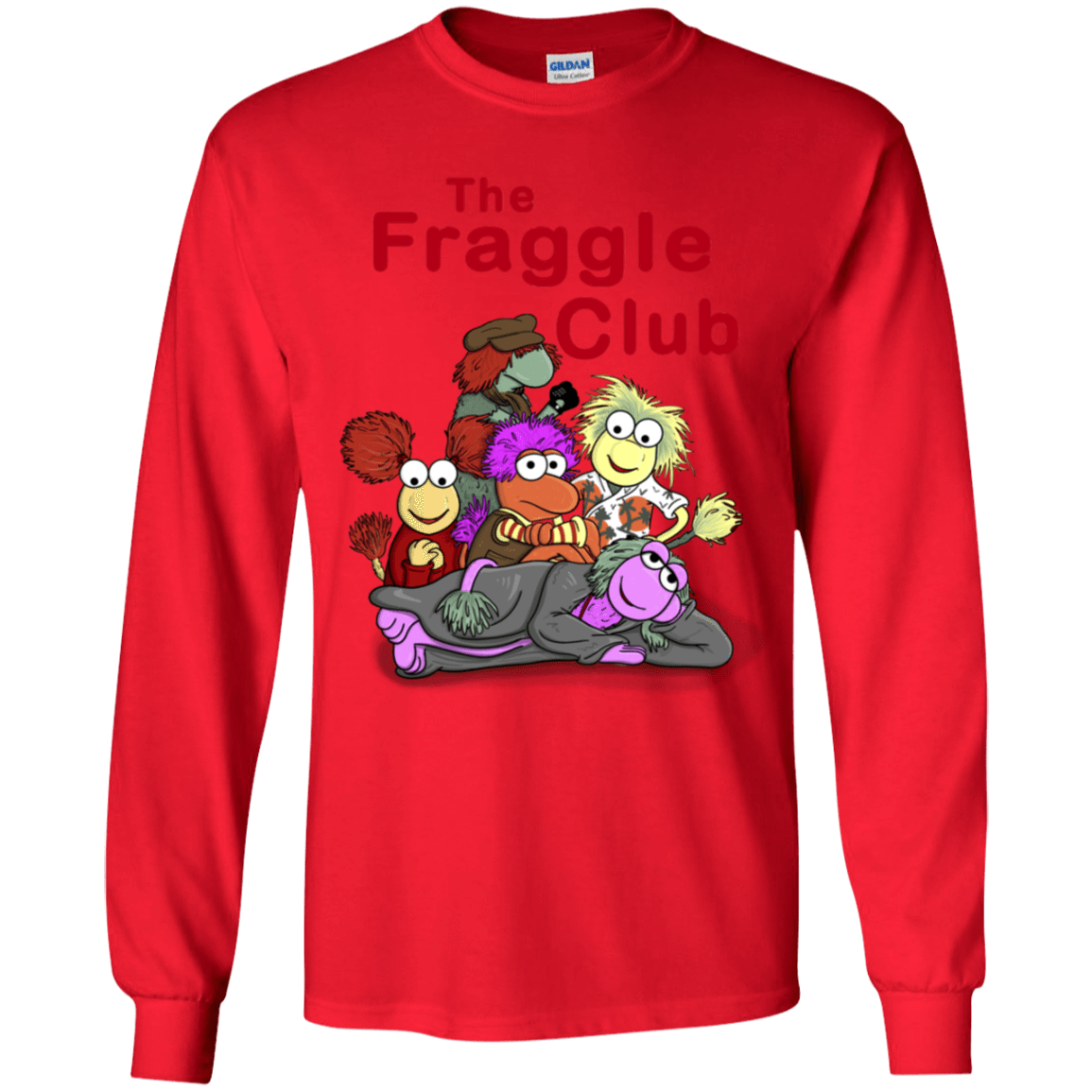 T-Shirts Red / YS Fraggle Club Youth Long Sleeve T-Shirt