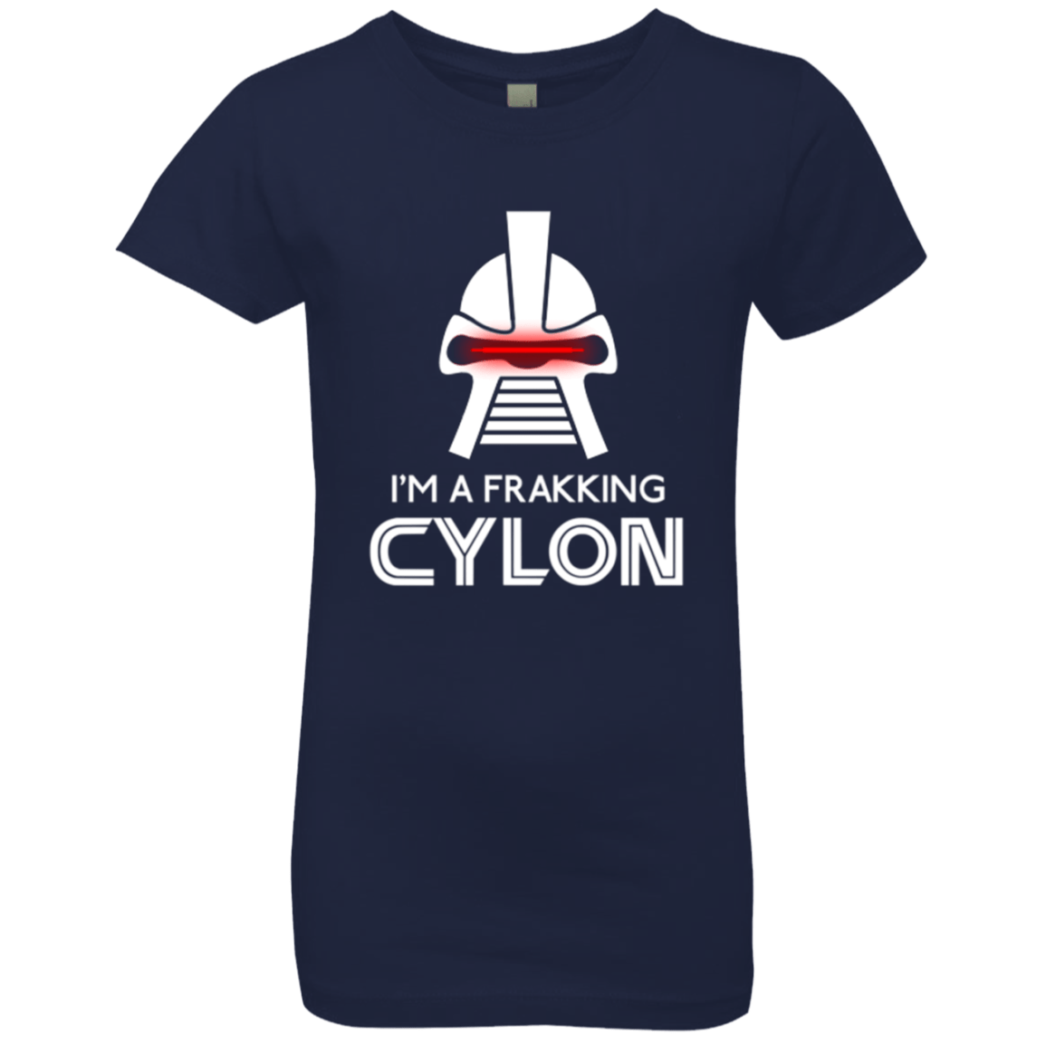 T-Shirts Midnight Navy / YXS Frakking cylon Girls Premium T-Shirt