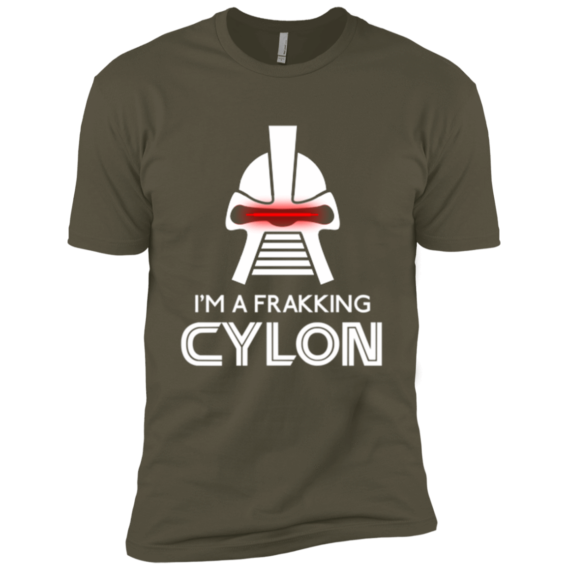 T-Shirts Military Green / X-Small Frakking cylon Men's Premium T-Shirt