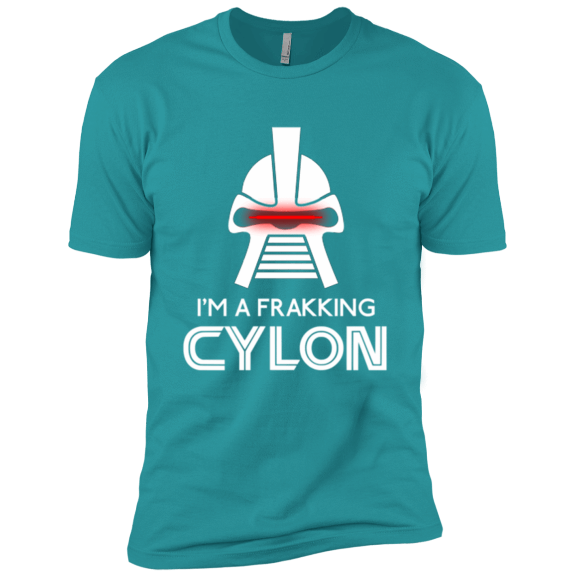 T-Shirts Tahiti Blue / X-Small Frakking cylon Men's Premium T-Shirt