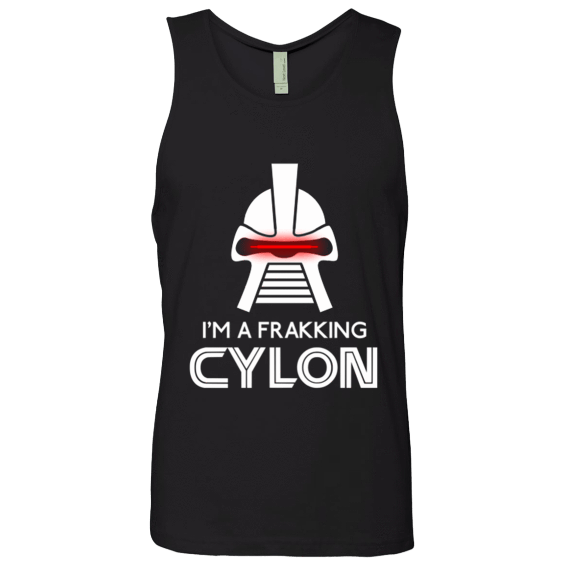T-Shirts Black / Small Frakking cylon Men's Premium Tank Top