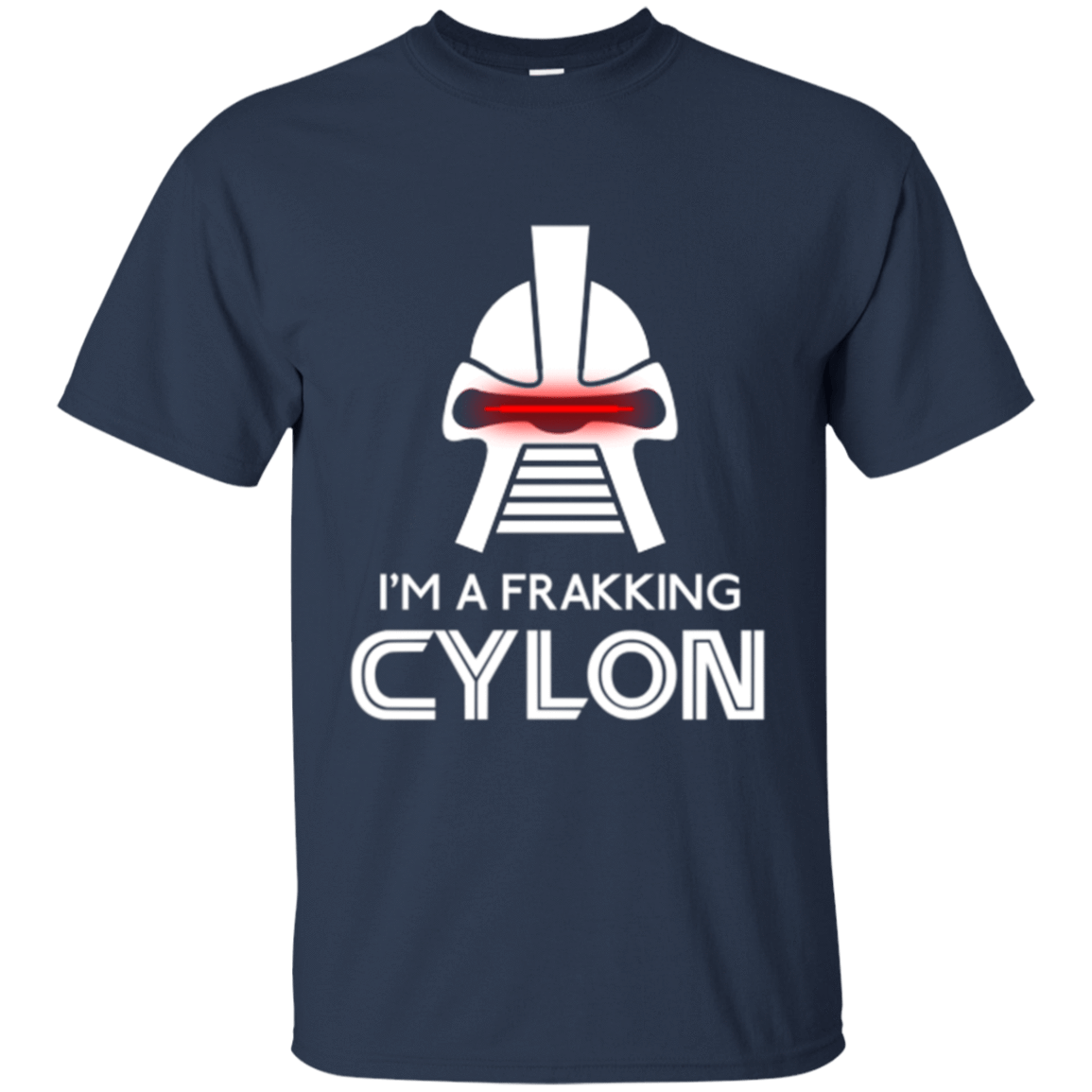 T-Shirts Navy / Small Frakking cylon T-Shirt