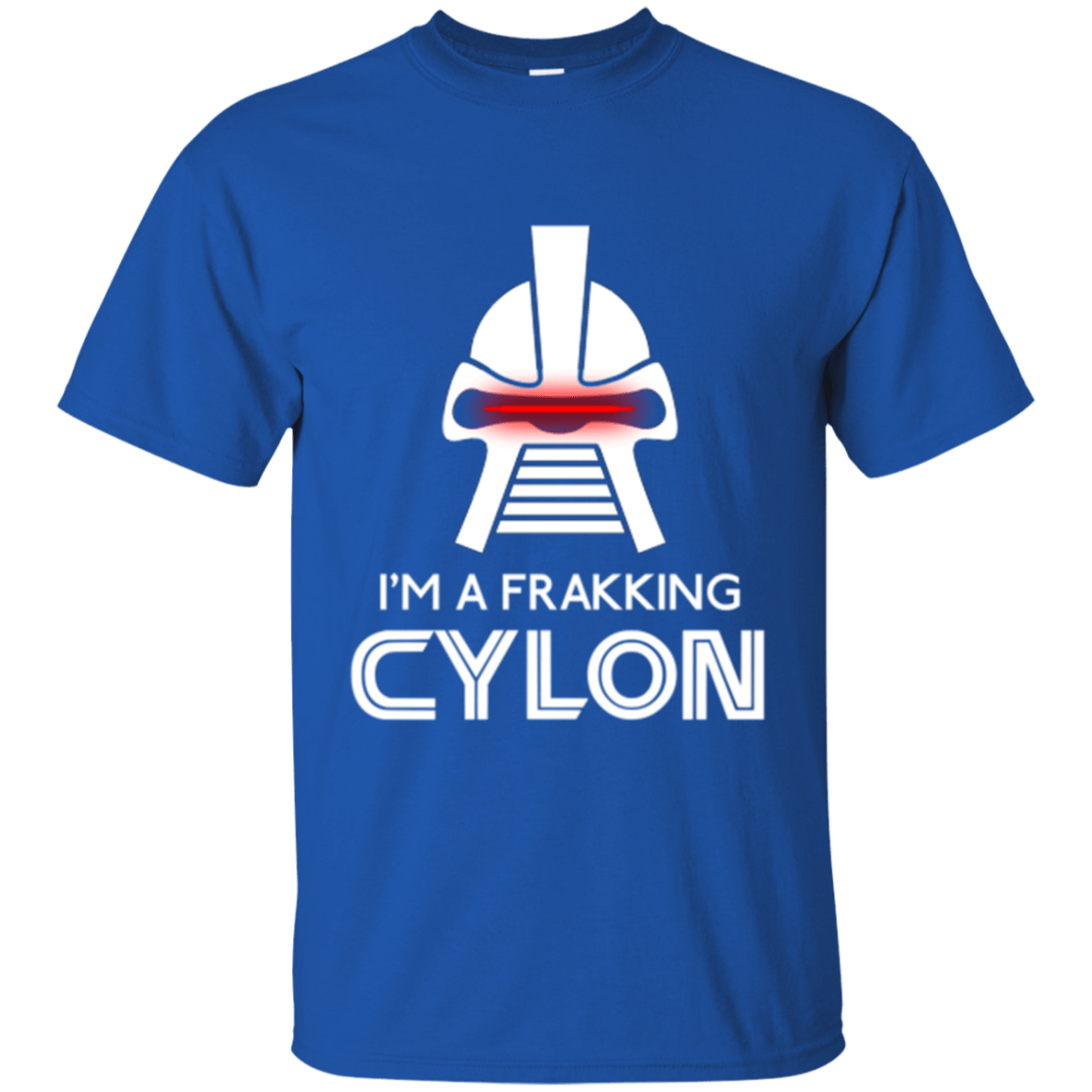 T-Shirts Royal / Small Frakking cylon T-Shirt
