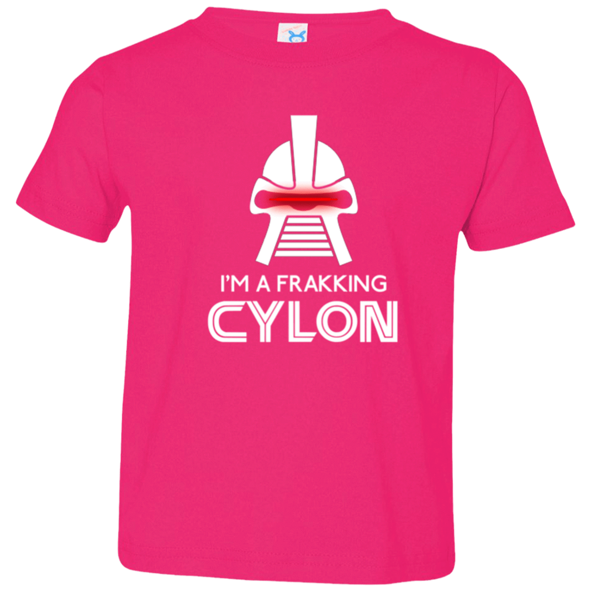 T-Shirts Hot Pink / 2T Frakking cylon Toddler Premium T-Shirt