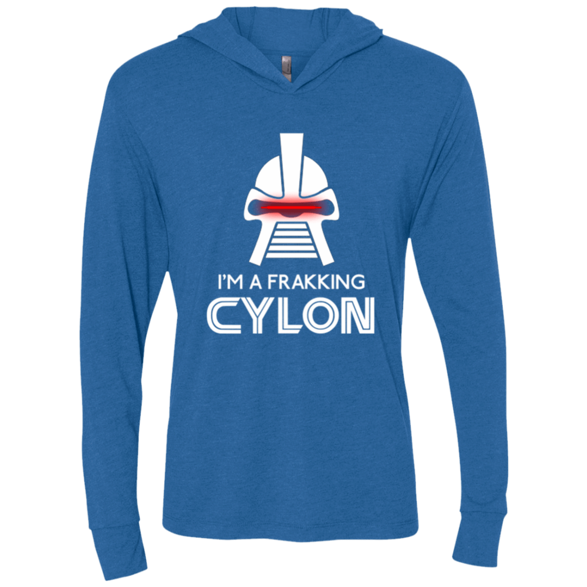 T-Shirts Vintage Royal / X-Small Frakking cylon Triblend Long Sleeve Hoodie Tee