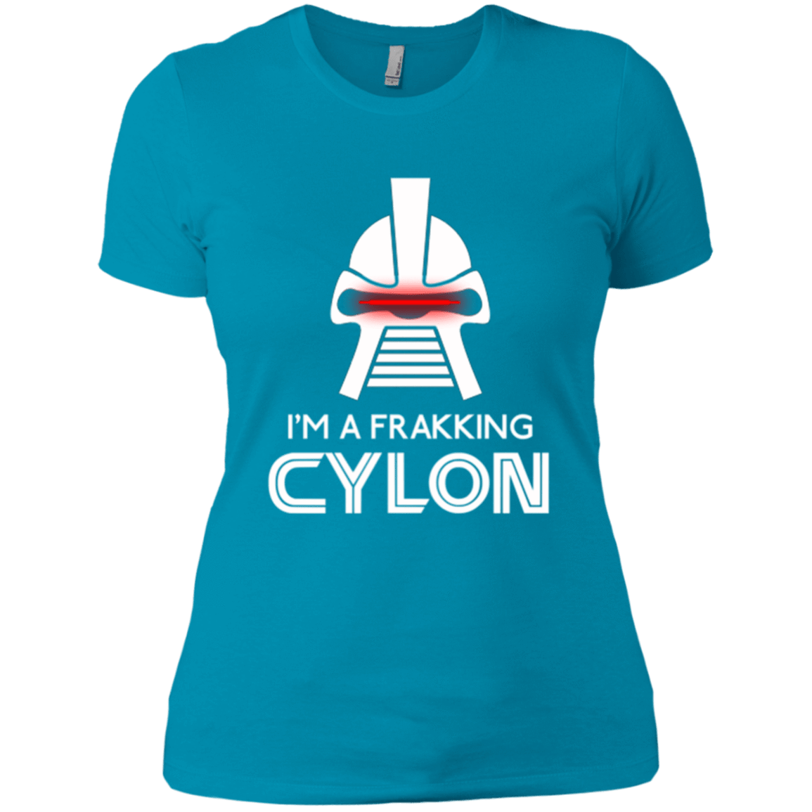 T-Shirts Turquoise / X-Small Frakking cylon Women's Premium T-Shirt
