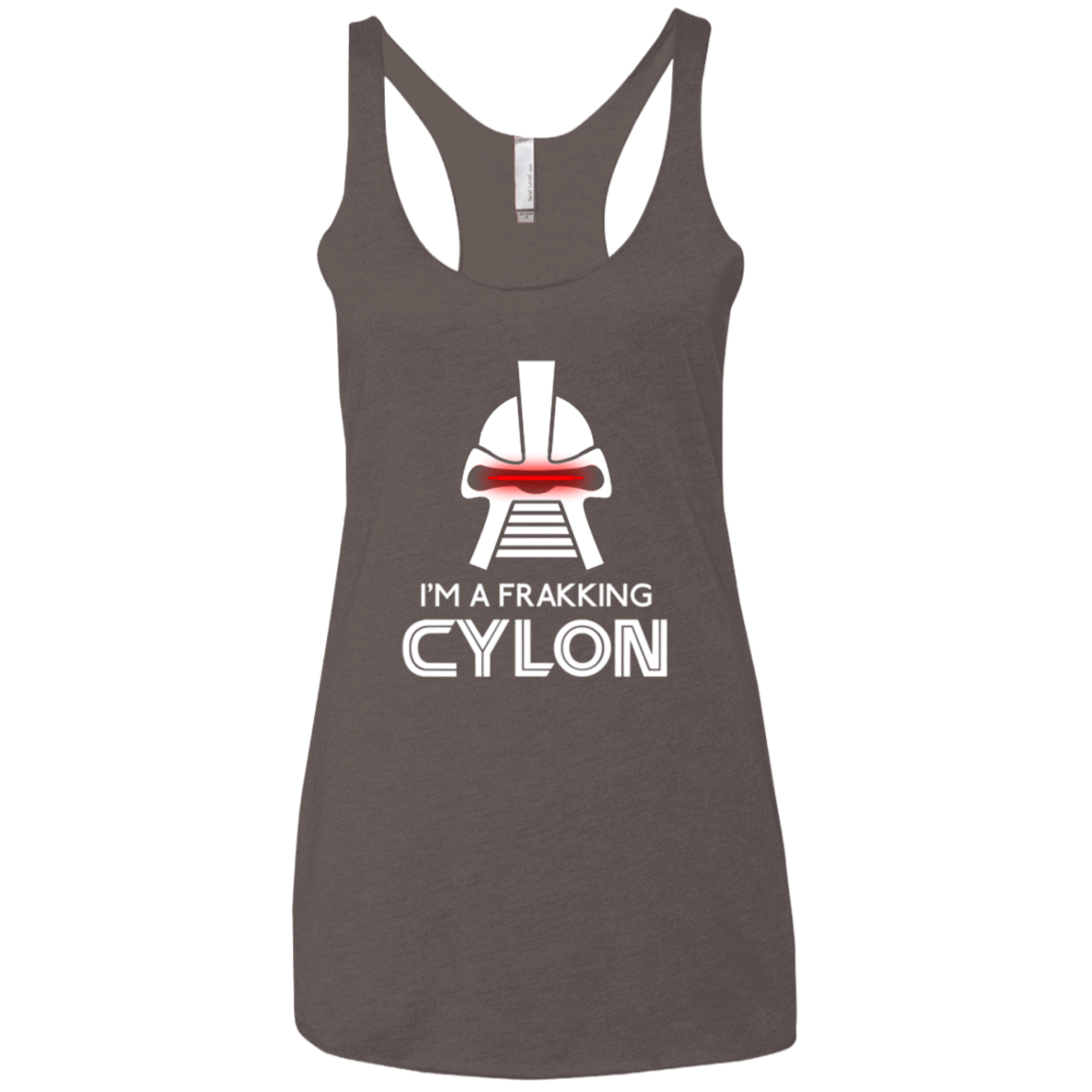 T-Shirts Macchiato / X-Small Frakking cylon Women's Triblend Racerback Tank