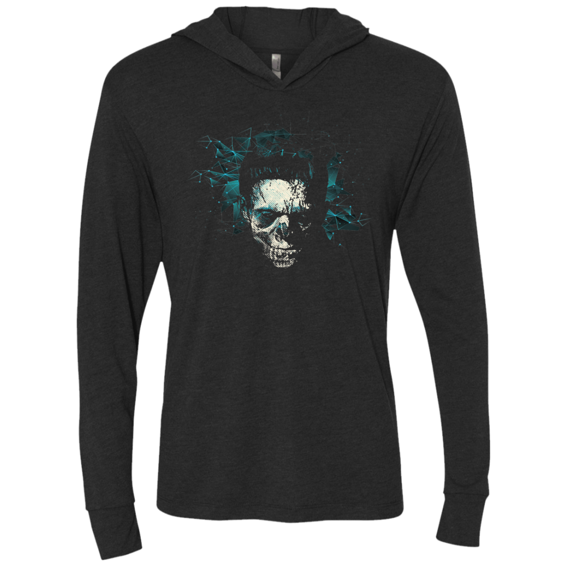 T-Shirts Vintage Black / X-Small FRANKESTEIN Triblend Long Sleeve Hoodie Tee