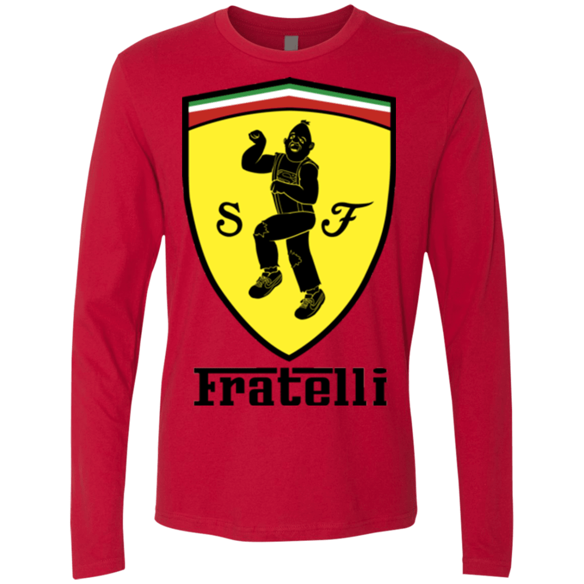 T-Shirts Red / S Fratelli Men's Premium Long Sleeve