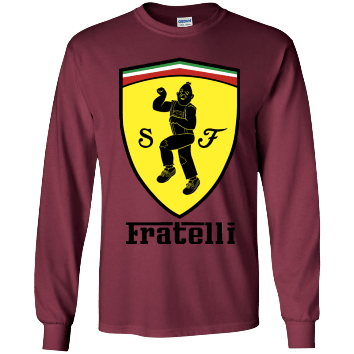 T-Shirts Maroon / YS Fratelli Youth Long Sleeve T-Shirt