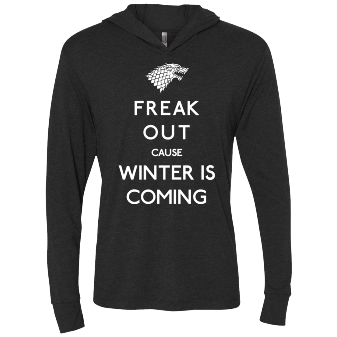 T-Shirts Vintage Black / X-Small Freak winter Triblend Long Sleeve Hoodie Tee