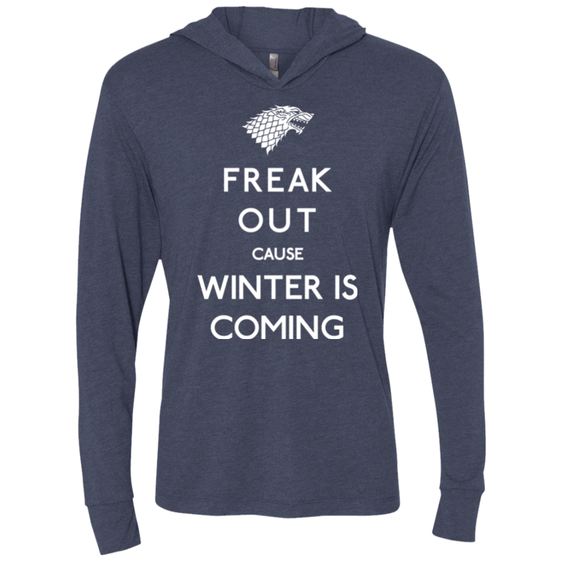 T-Shirts Vintage Navy / X-Small Freak winter Triblend Long Sleeve Hoodie Tee