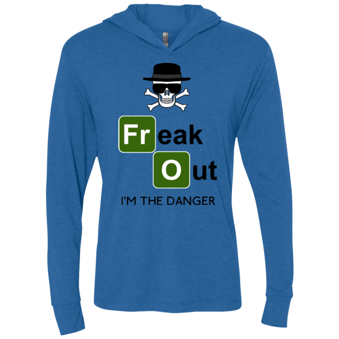 T-Shirts Vintage Royal / X-Small Freaking danger Triblend Long Sleeve Hoodie Tee