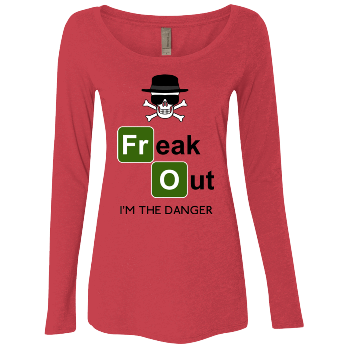 T-Shirts Vintage Red / Small Freaking danger Women's Triblend Long Sleeve Shirt