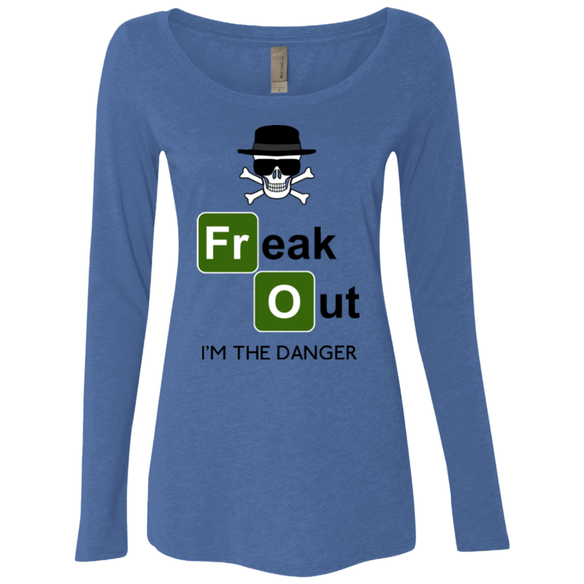 T-Shirts Vintage Royal / Small Freaking danger Women's Triblend Long Sleeve Shirt