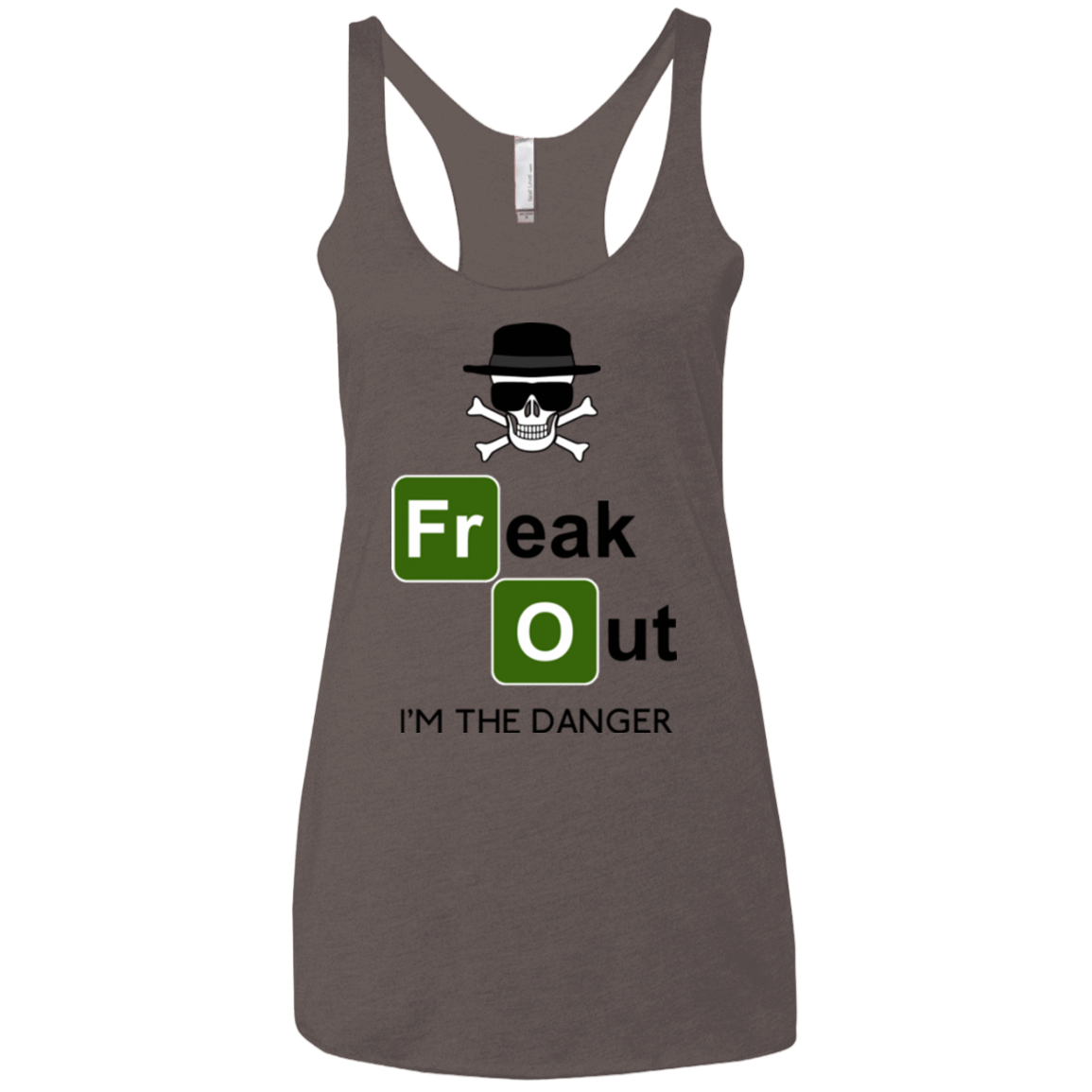 T-Shirts Macchiato / X-Small Freaking danger Women's Triblend Racerback Tank